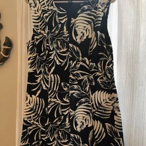 Very pretty navy blue with white floral detail